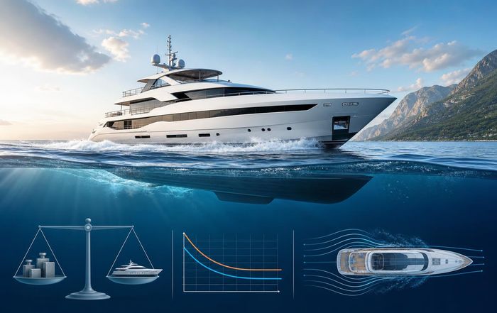 Article Image for How Yacht Weight Influences Range and Performance